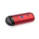 Cipher Herby Dry Herb Vaporizer in carmine red angled to show mouthpiece