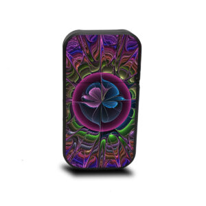 Cipher Stealth vape cartridge battery with Psychedelic Flower design