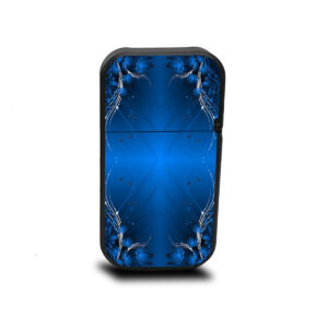 Cipher Stealth vape cartridge battery with dark blue foliage design