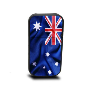 Cipher Stealth vape cartridge battery with flag of Australia design